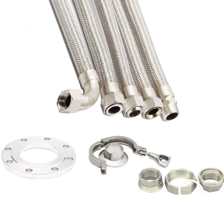 Expandable Metal Tube Sus304 Stainless Steel Braided Flexible Metal Hose corrugated pipe