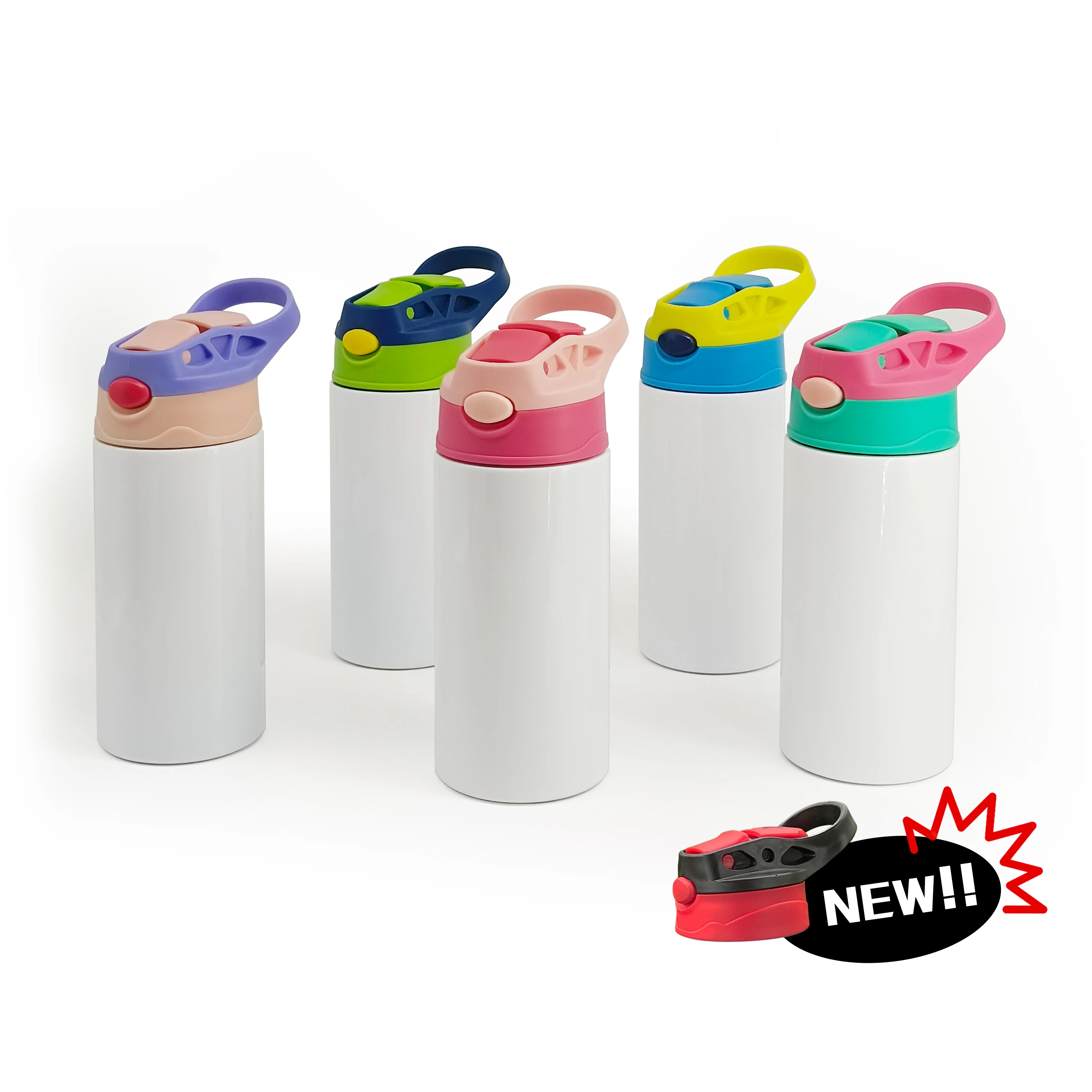 USA Warehouse12oz white blanks straight stainless steel tumbler children insulated for school kid water bottle sublimation