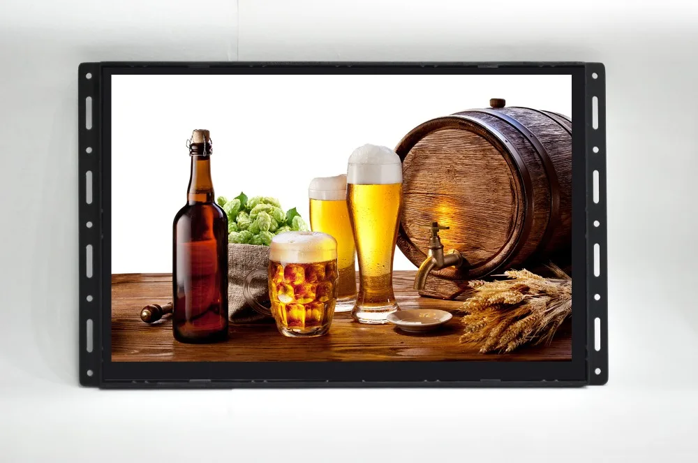 15.6 inch open frame lcd monitor no frame portable advertising display