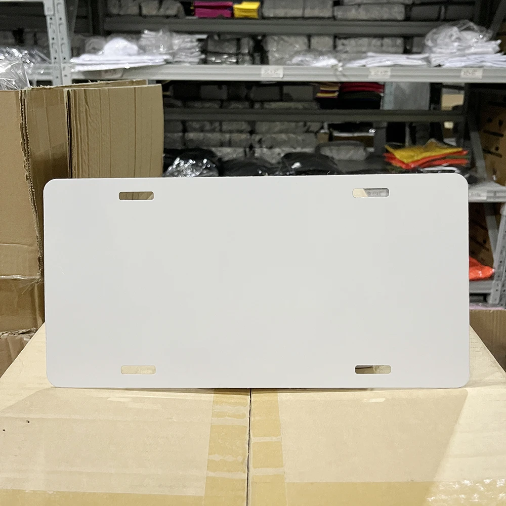 US warehouse wholesale sublimation license plate blank 12'x 6'x 0.025Personalized Printing Heat Transfer Aluminum Car Plates