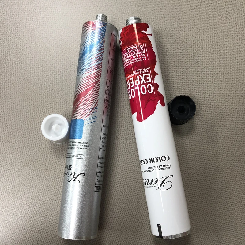 OEM Custom Empty Collapsible Aluminum Tubes Cosmetic Creams Thick Soft Metal Squeeze Tube Aluminum Packaging 75Ml Manufacturer