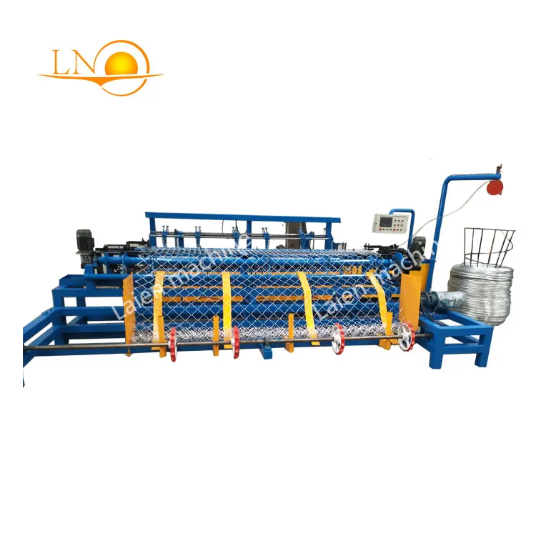 Laien Full Automatic Chain Link Fencing Net Making Machine/double Wire Mesh Chain Link Fence Weaving Machine Manufacturer