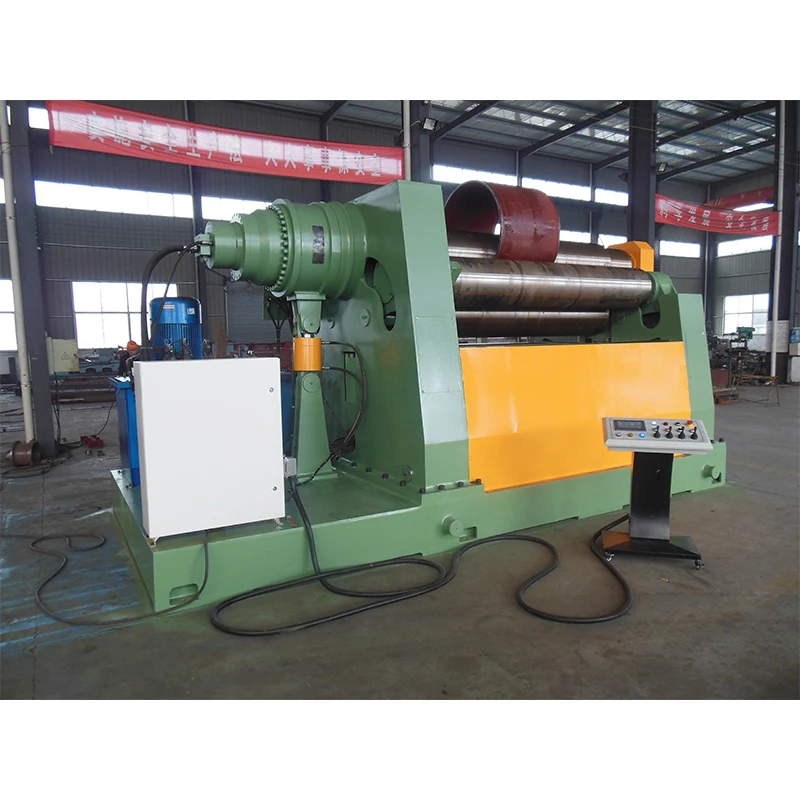 
W12 ce certificate factory price automatic hydraulic CNC 4-roller metal sheet plate roll rolling machine 