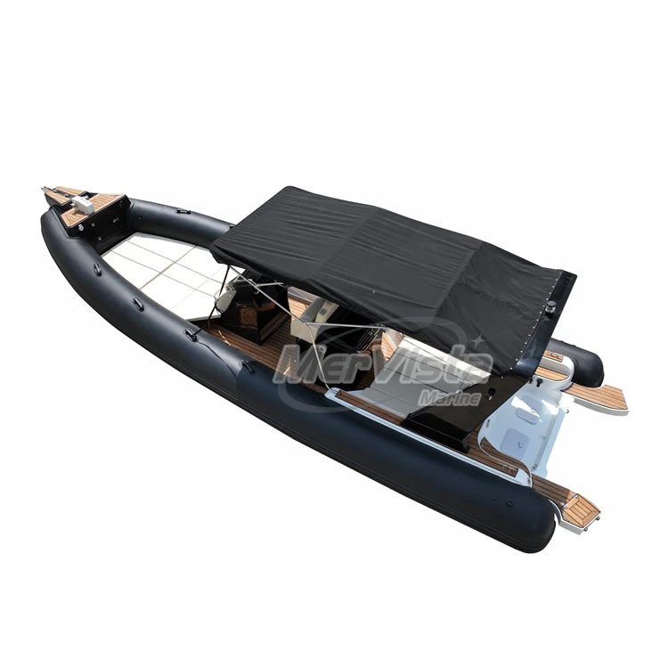 8.6m RIB Boat Hypalon rigid Luxury Super Yachts with outboard motor and T-top