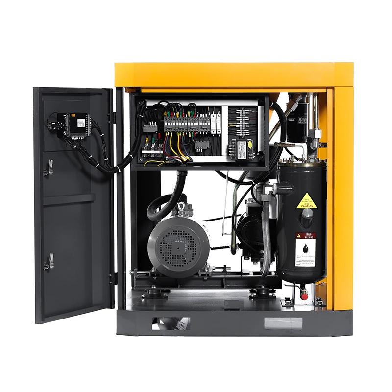 single phase  220V/60HZ input 7bar 8bar 10bar 12bar  screw air compressor CE tank mounted
