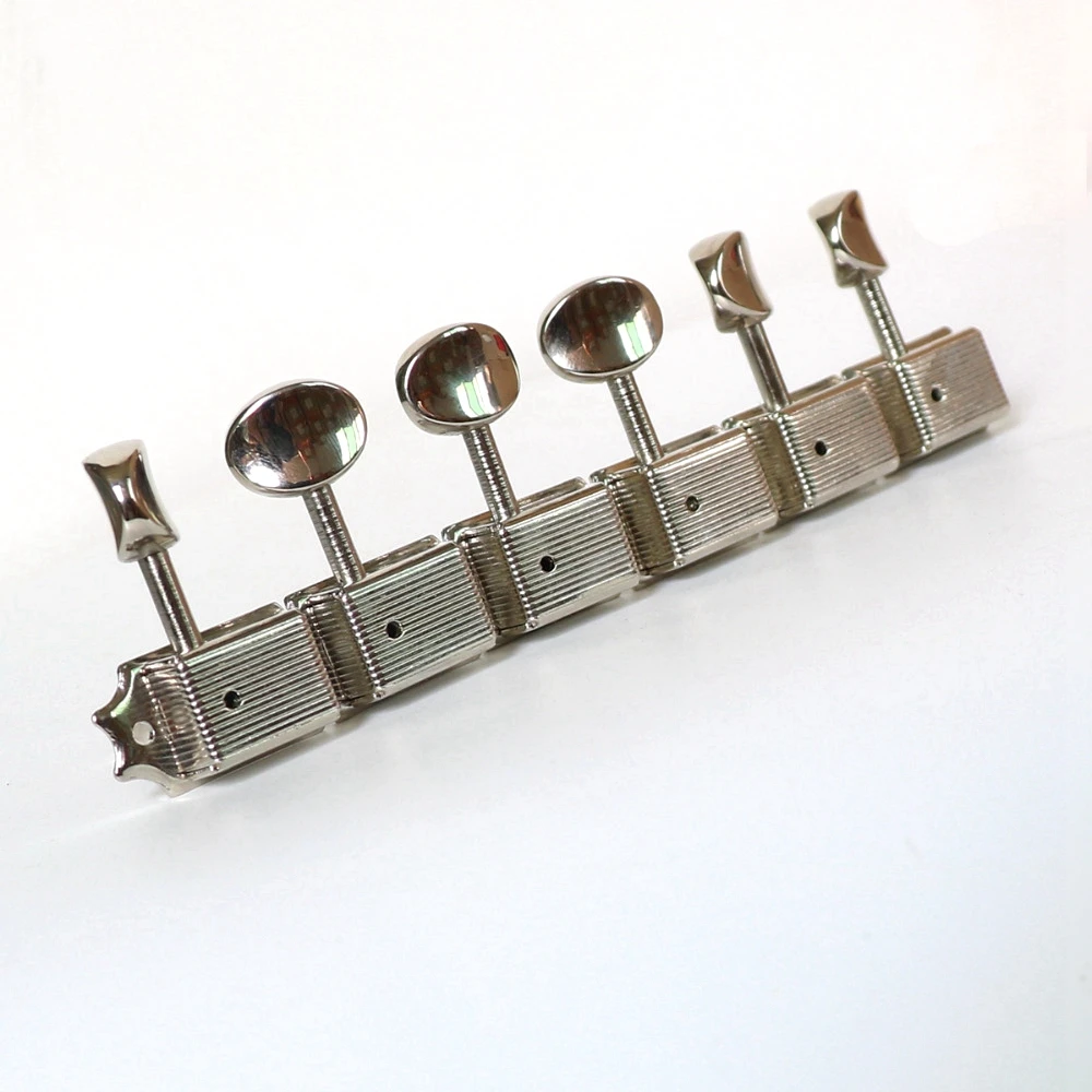 Donlis vintage 6pcs in line Guitar Tuner Pegs for With metal handle and bushing for 8mm machine head holes