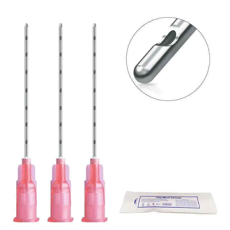 CE Disposable Hypodermic Tip Micro Cannula Certified Stainless Steel Blunt Needle 30g 27g 25g 23g 21g 18g 50mm