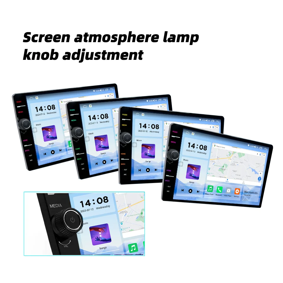 Android 12 8core 8+128G Car Multimedia DVD Player For universal Metal body DSP auto radio Built-in Carplay car radio