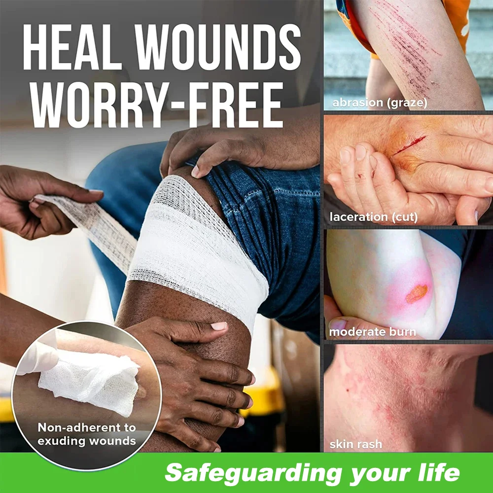 7.5cm x 4.5m PBT Elastic Bandage Medical Supply Conforming First Aid Gauze For Wound Dressing Emergency Care Cotton