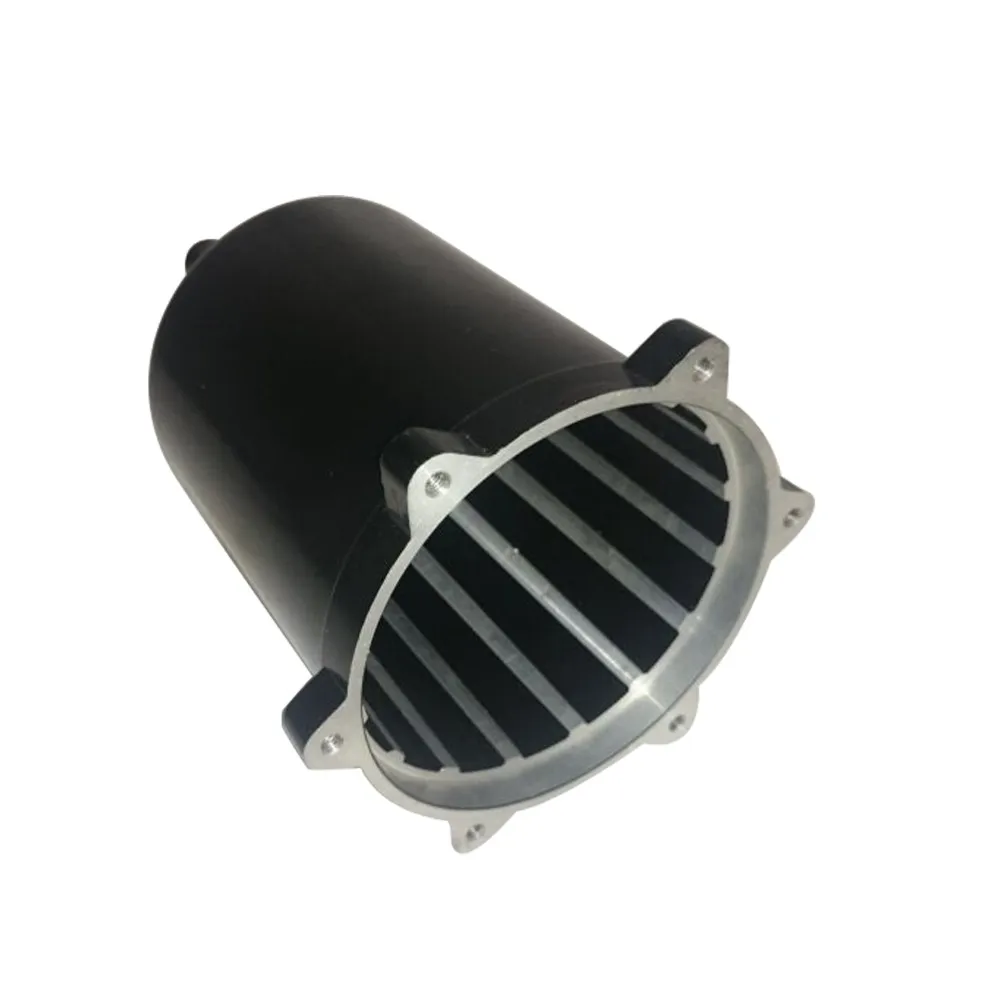 Matech Factory Custom Black Coated Heatsink Die Cast Aluminum Alloy Case