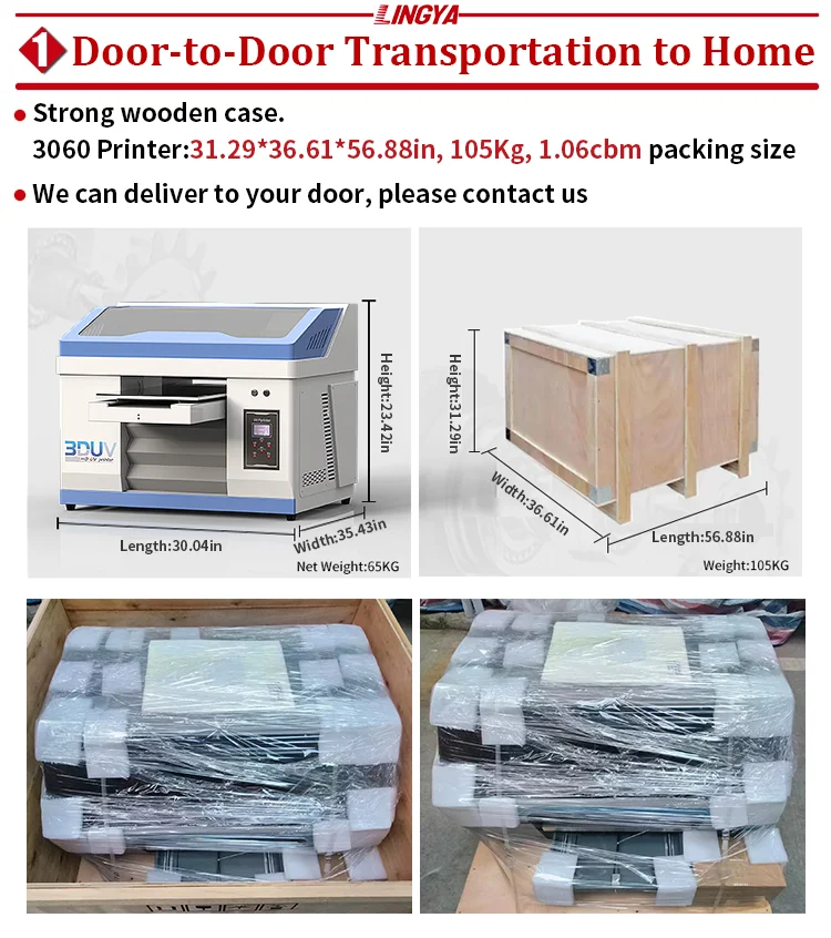 Multifunction 3060 Uv Printer Impresora DTF Film Sticker A3 Printing Machine Cmykw for Clothes Textile Phone Case Provided 65
