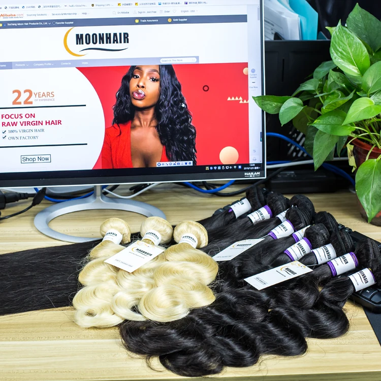 Super soft smooth ombre blonde high resistant bone straight synthetic hair bundles with closure hair manufacturing