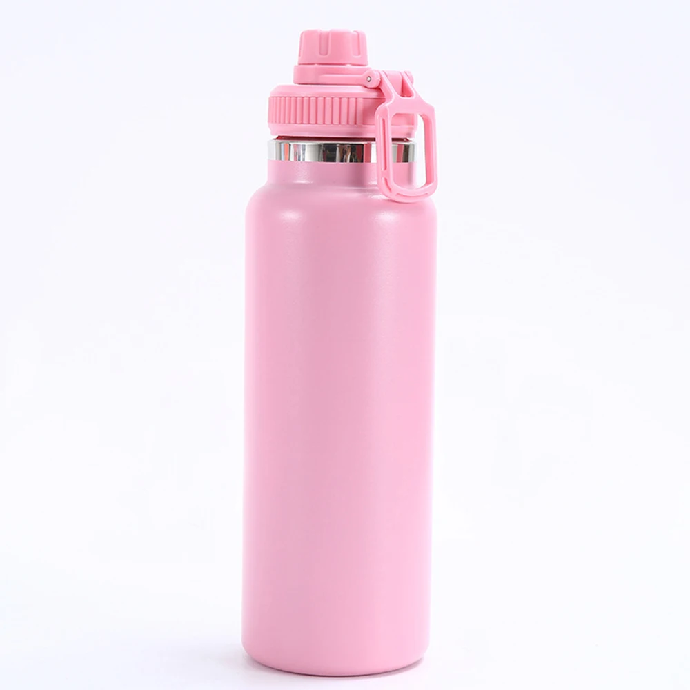 Wanto 32oz 40oz Stainless Steel Powder Coating Water Bottle Thermos Flask Manufacturing With Varieties Lids