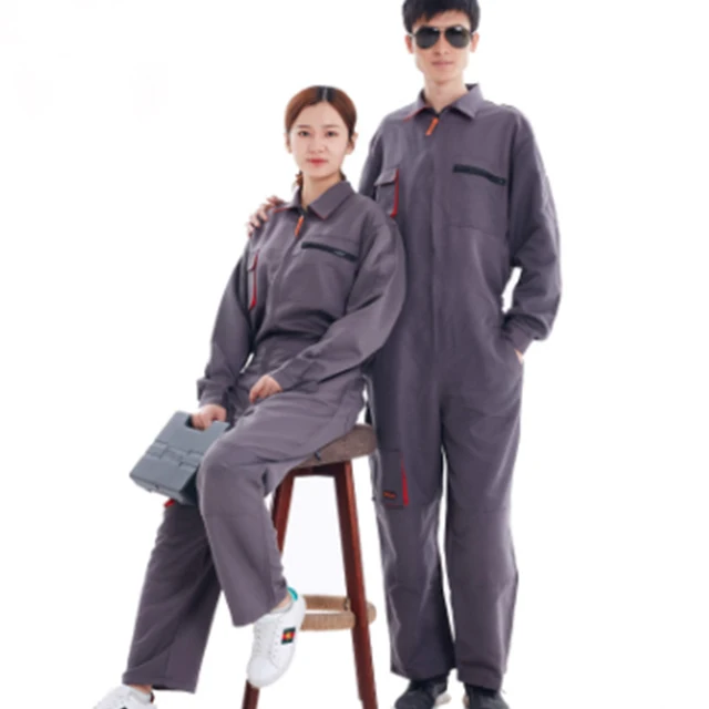 
Wholesale wear-resistant one-piece overalls, auto repair machinery work uniforms 