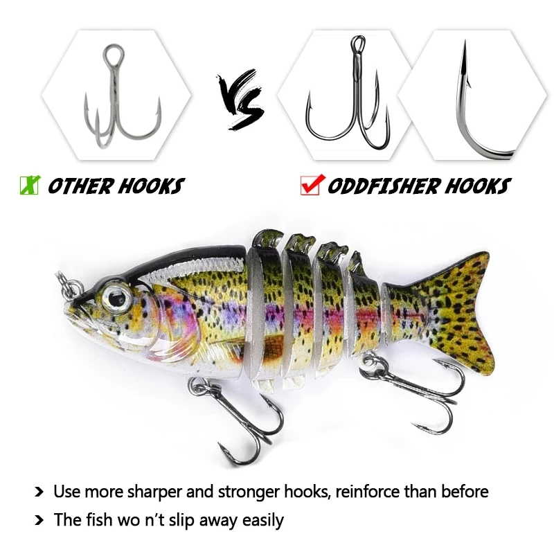 2020 Fishing Lures 8.5cm 11g Multi Jointed Bass Crankbait For Swimbait Wobblers Pike Artificial Bait Walleye For Freshwater