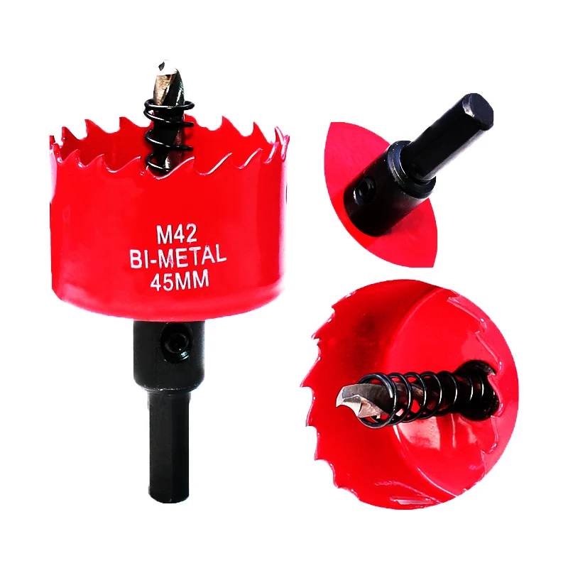 Bimetal Hole Opener Woodworking Hole Drill Bit Plastic Gypsum Board Iron Plate Downlight Iron Sheet