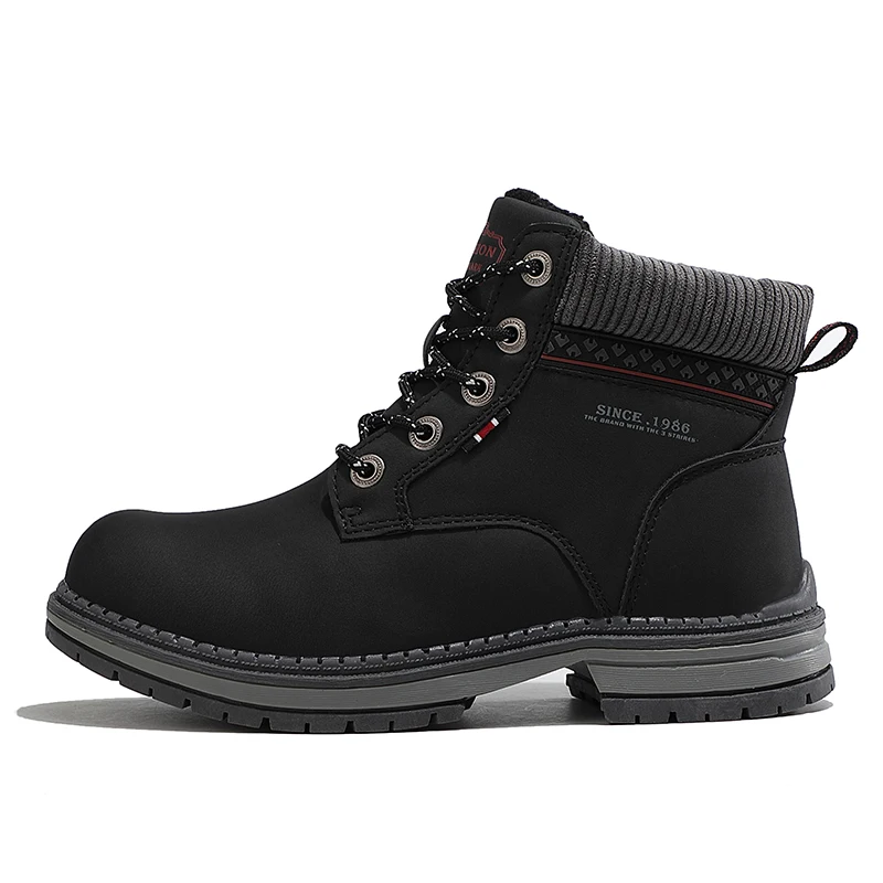 Лидер продаж на Amazon, женские уличные сапоги больших размеров с высоким берцем из хлопка