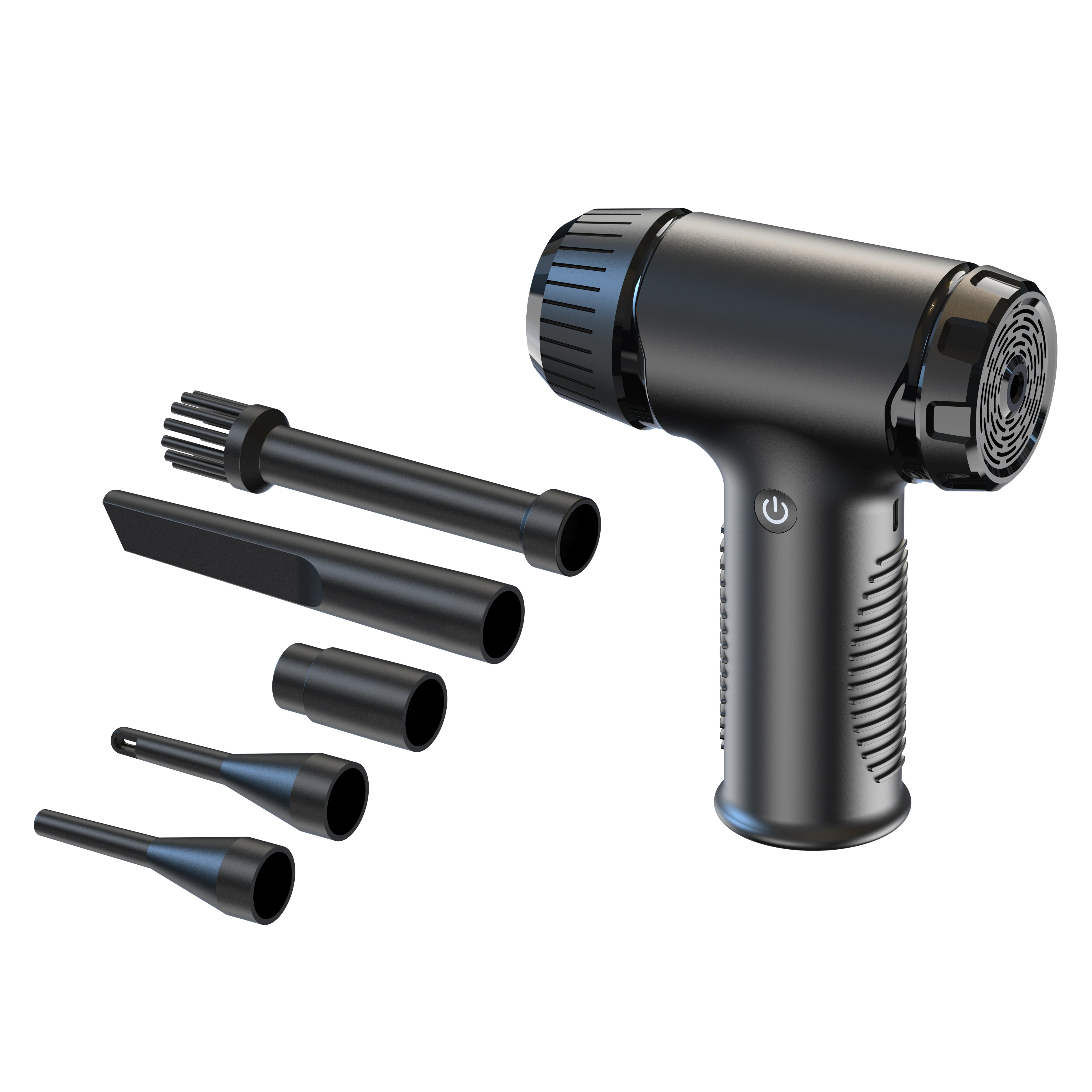 D16 Electric Air Duster Portable Air Blower with LED Light, Rechargeable Cordless Air Duster for Computer Keyboard Fast Charge