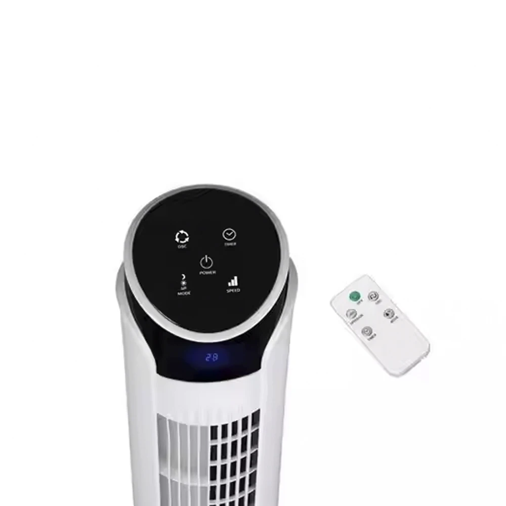 40 Inch Tower Fan  Quiet Oscillating Bladeless Fan with Remote 3 Speeds 3 Modes LED Display 12H Timer Floor Standing