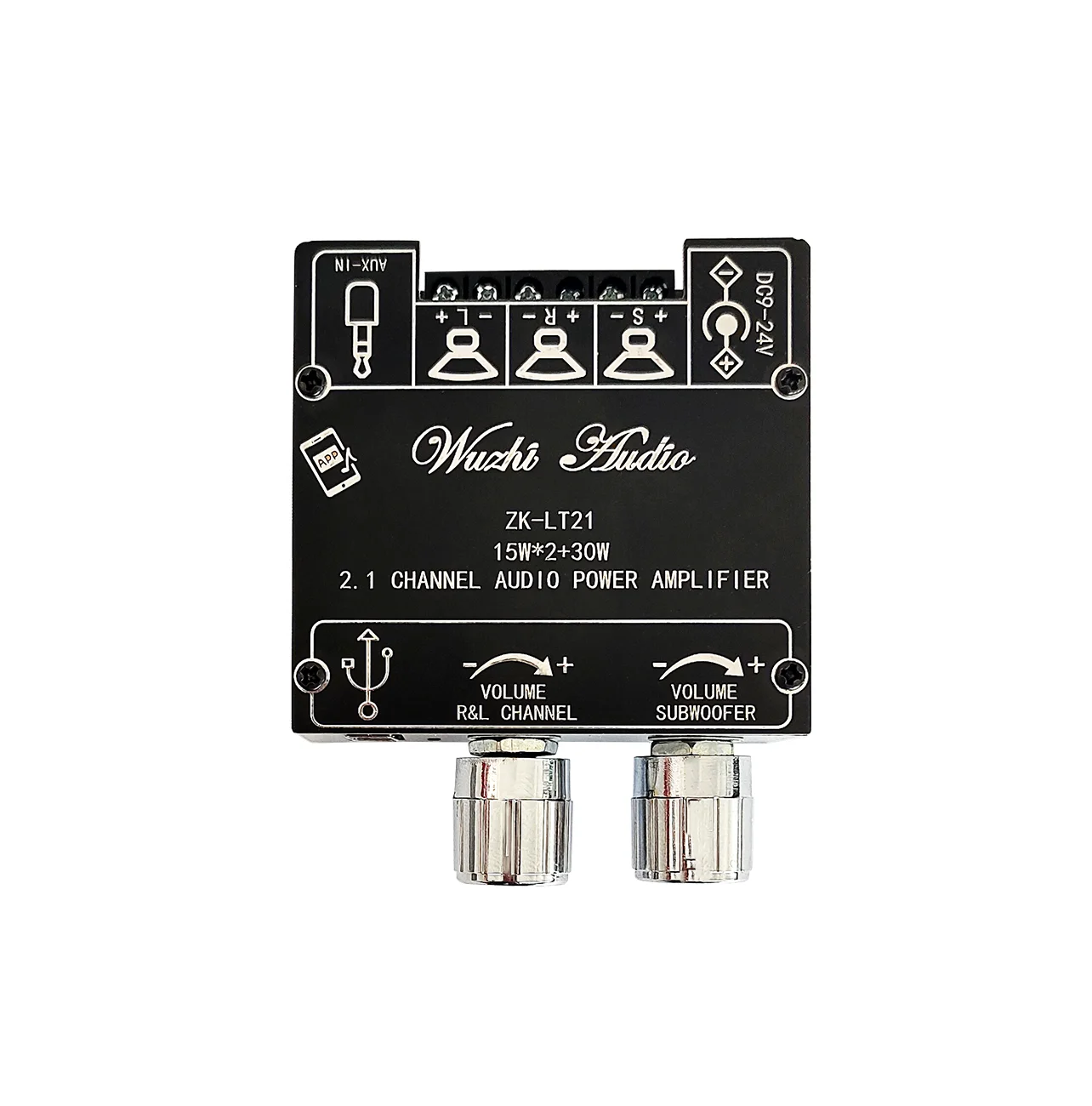 ZK-lT21 синий зуб аудио сабвуфер цифровой модуль усилителя 2 1 канал 15 Вт + 30 с