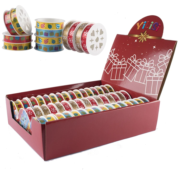 Wholesale New Christmas Gift Pack Wrapping Ribbon for Decoration