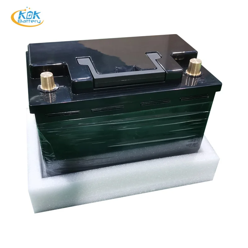 KOK Power  High Quality 12.8v 12V 20Ah 40Ah 60Ah 80Ah 100Ah LiFePo4 Car Engine Start Batteries