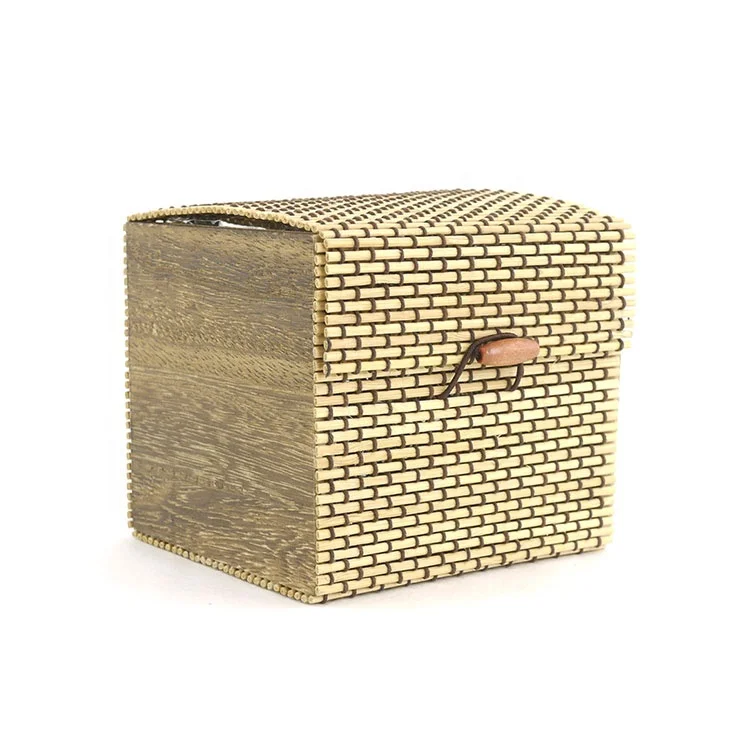 Экологически чистая бамбуковая квадратная упаковочная коробка