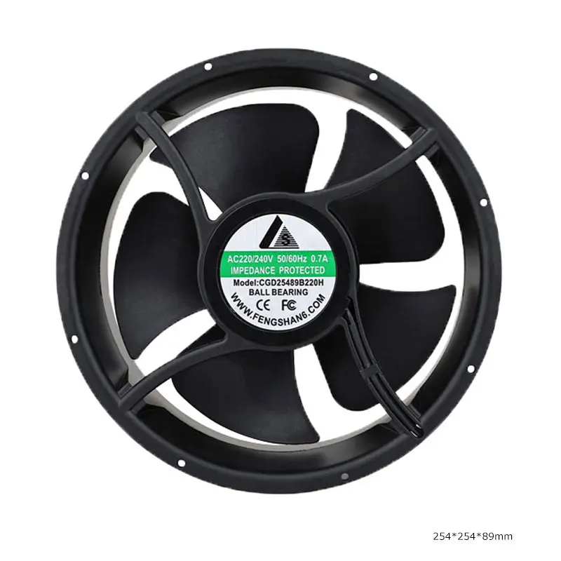 China Customized 25489 254*89mm 220v Welding Machine Server Commercial Cooling Fan