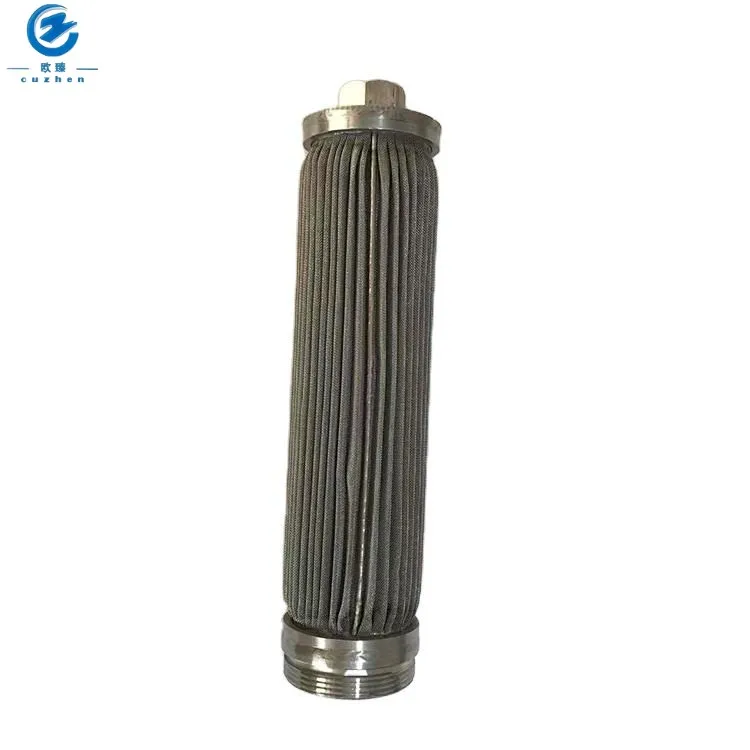 Strainer 500 mesh Mini Filter Stainless Steel Wire Mesh Cylinder Filter Metal Fiber Felt Mesh Filter