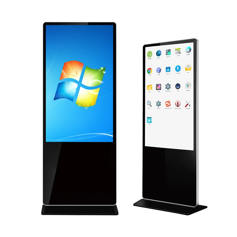 32 - 65 Inch Retail Display Floor Stand Monitor Vertical Machine Indoor Advertising Screen Digital Signage Advertising Machine