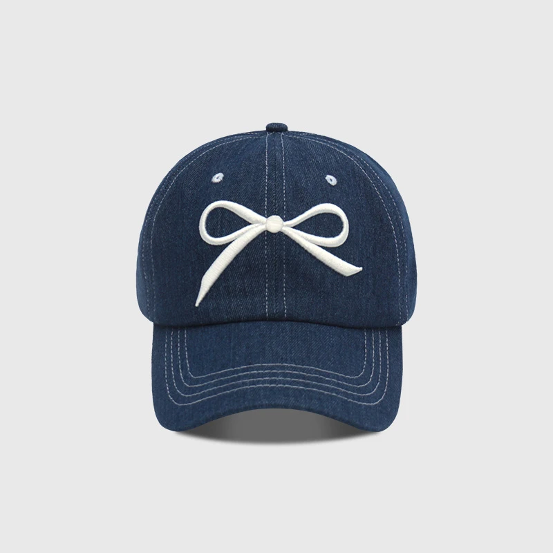 Cowboy Sweet and Cute Bow Embroidered Baseball Hat Female Sunshade Truck Driver Hat Hip Hop Hats Sports cap