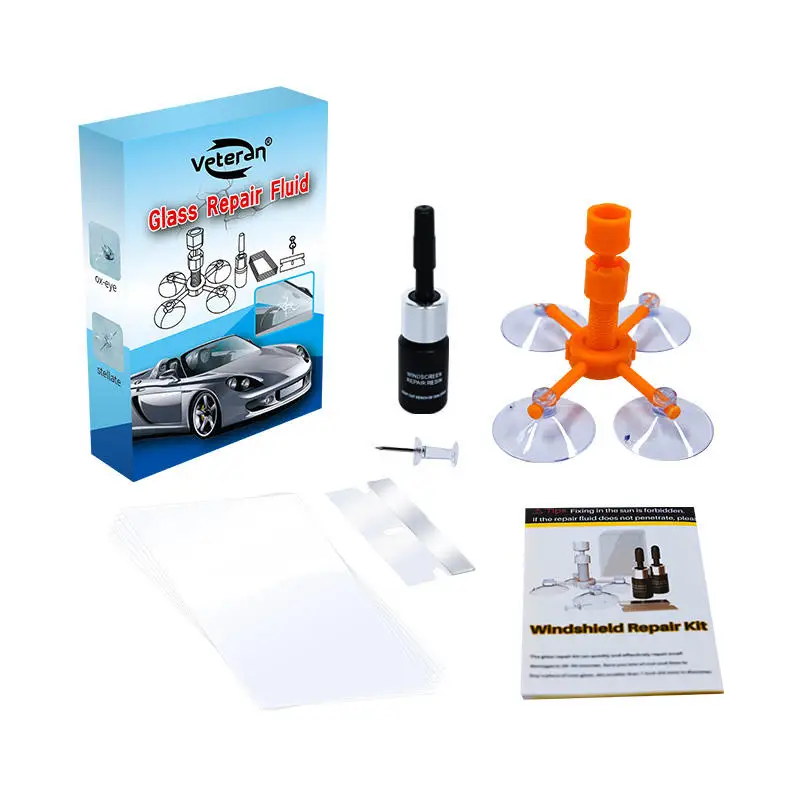 Sale Auto Windscreen Repair Tools Diy Glass Cracks Professional Car Glass Repair Glue With Chip Crack Repair Fluid