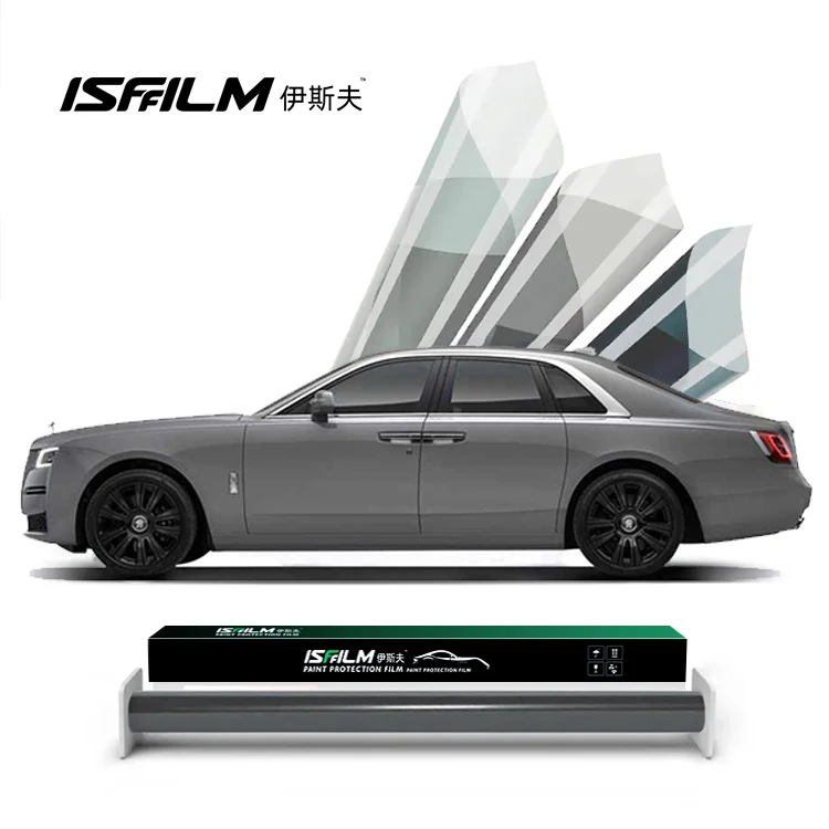 ISFFILM sun control Heat insulation darkening glass carbon heat resistant korea solar uv rejection nano ceramic window film