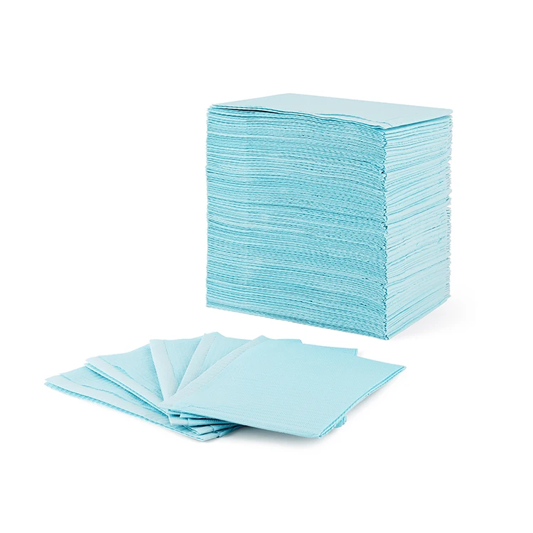 Cheap Colorful  Biodegradable Pack  Dental Bibs  For Dentist Patients