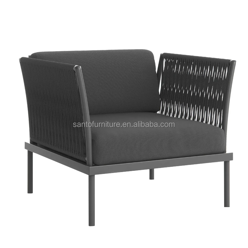 
Contemporary Outdoor Office Furniture Sofa Set Garden Conversation Set Living Room Soho Chair With Quick Dry Cushions 