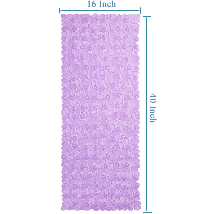 Non-Slip Mat Massage Bathroom Bath Tub Mats Drain Hole Quick Drying Shower Floor Mat