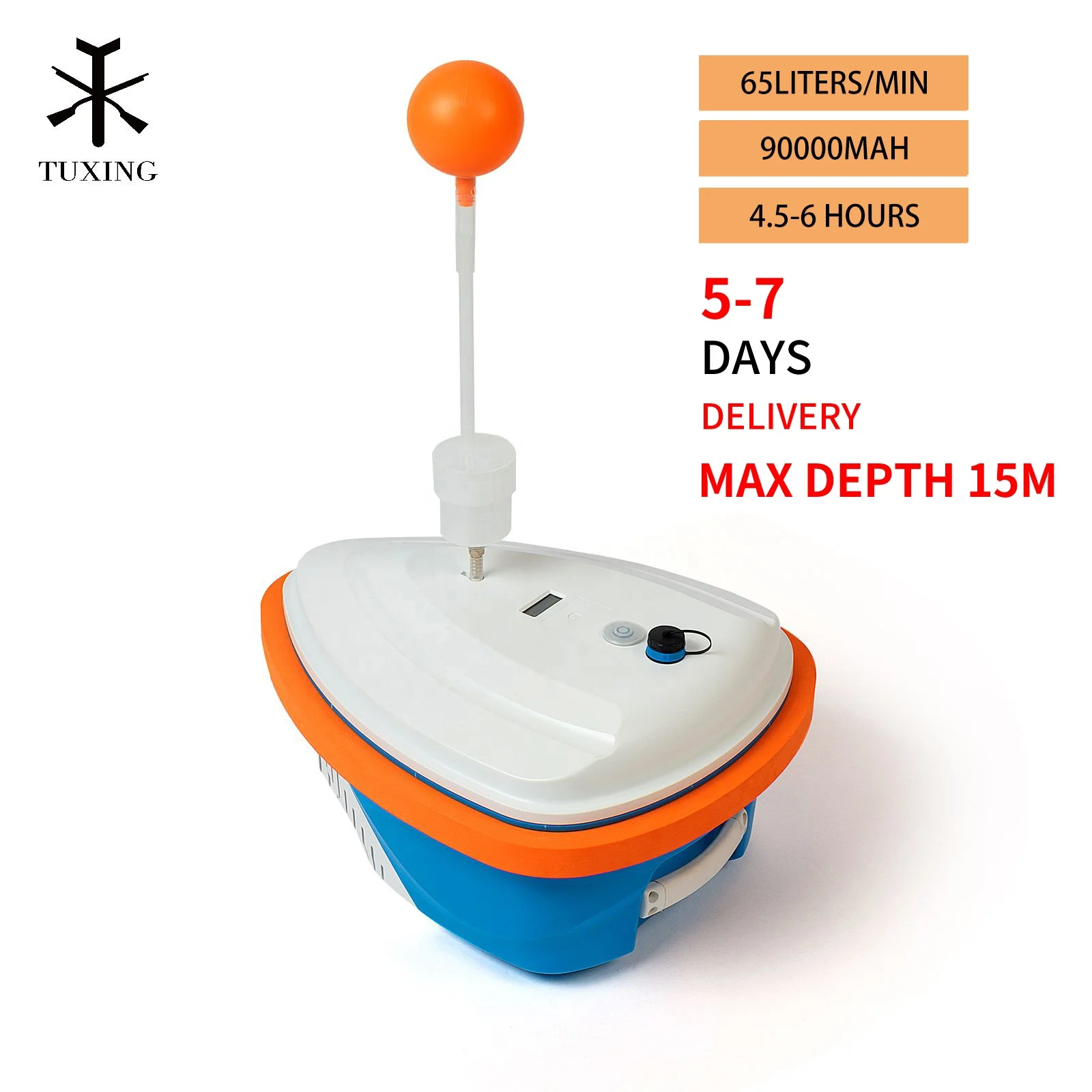 TUXING LY450 15M OEM CE Waterproof Protection Water Sport Convenient Scuba Equipment Snorkeling Breathing Air Diving Ventilator