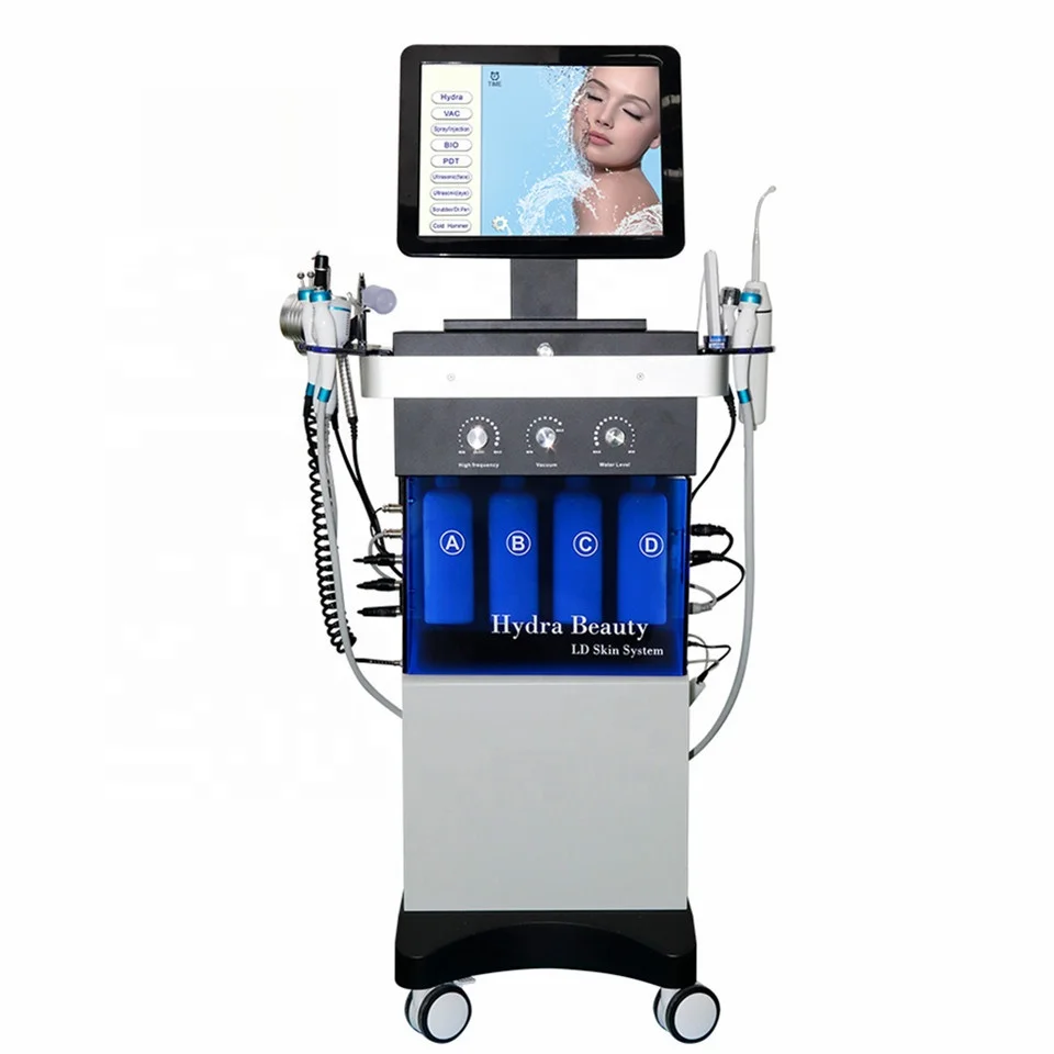 2023 New Blackhead Remover Ice Hammer Skin Repair High Frequency Facial Machine Aesthetic Medicine Diamond Oxygen Machine