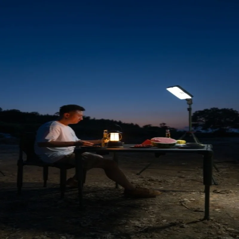 Wild Land Portable Emergency Solar Light USB Rechargeable Solar Power LED Camping Light LED Flashlight USB Power Bank Camping La