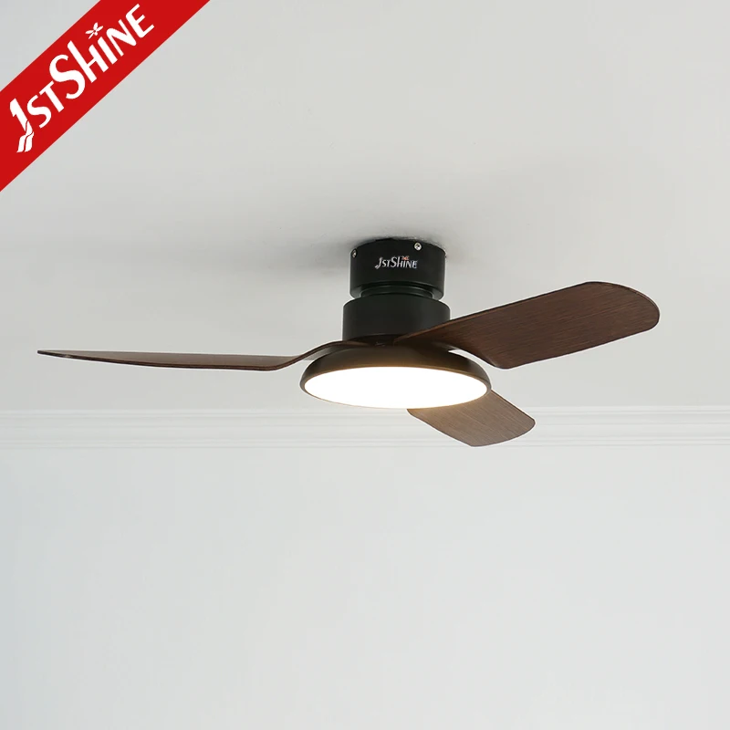 1stshine plastic ceiling fan light low profile quiet led ceiling fan with light and remote control