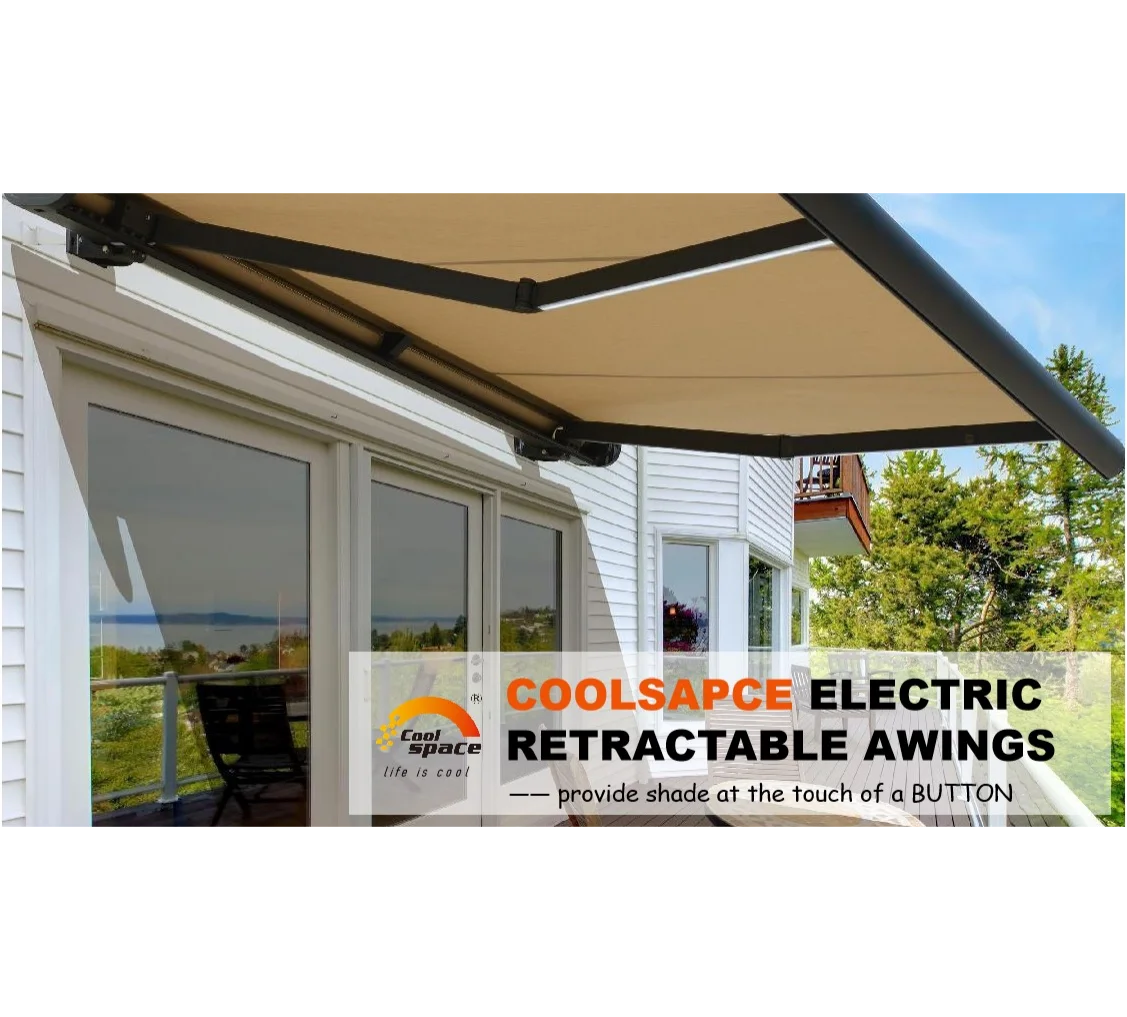 Garden Awning Folding Canopy Window Awnings Pergola Retractable Aluminum Fabric Automatic Aluminum Outdoor