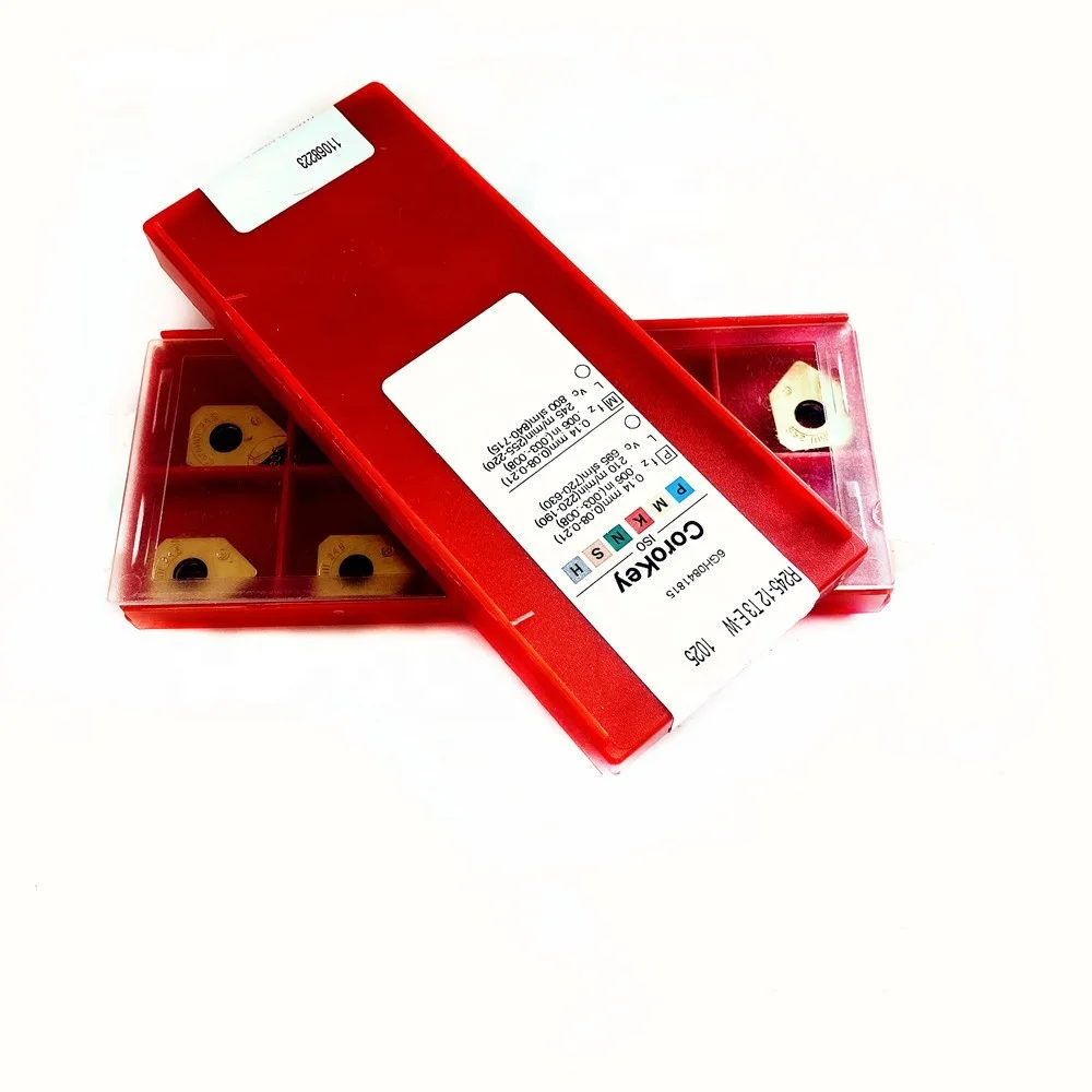 100% Original  R245-12 T3 E-W 1025 Tungsten Carbide 245 Milling Inserts