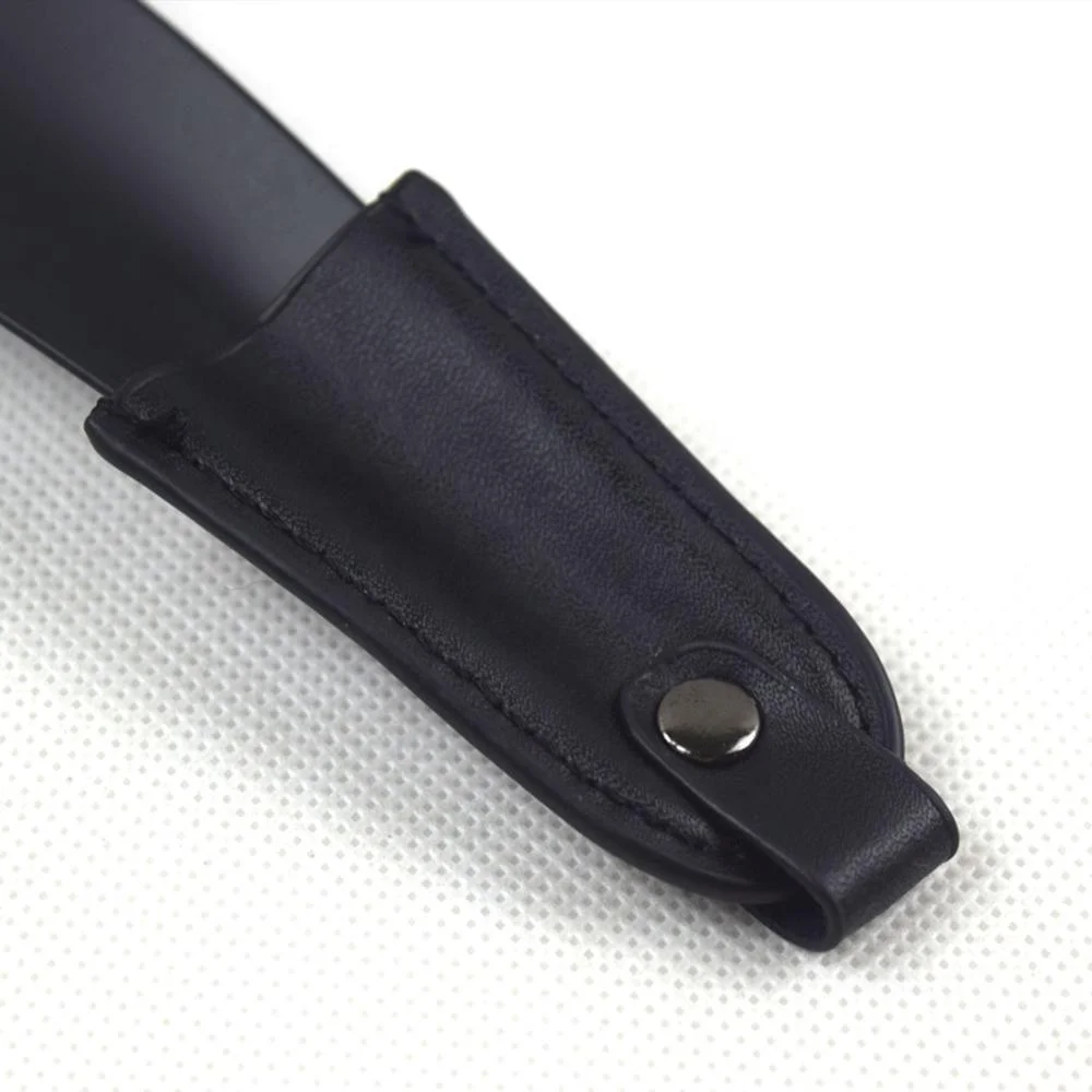 Hottest 16cm Paint Spraying Black Shoe Horn With Leather Handle