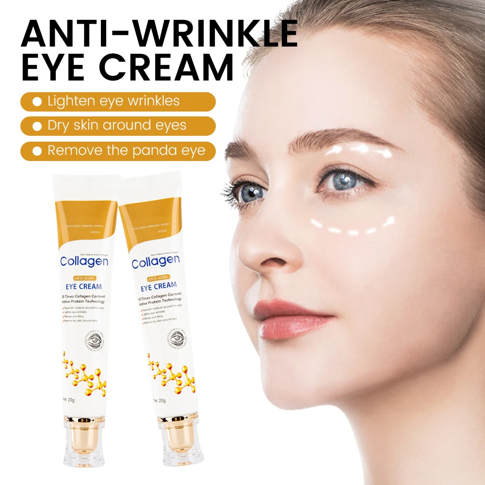 Hydrated Skin Around Eyes Revitalizing Eye Cream Moisturizing Firming Collagen Anti-Aging Eye Cream For  Dry Skin Dark Circles