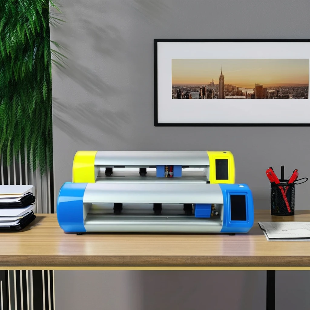 Bascocut Factory Mini Vinyl Sticker Cutting Plotter with Auto Contour Camera Sensors Equipped with Signmaster Software