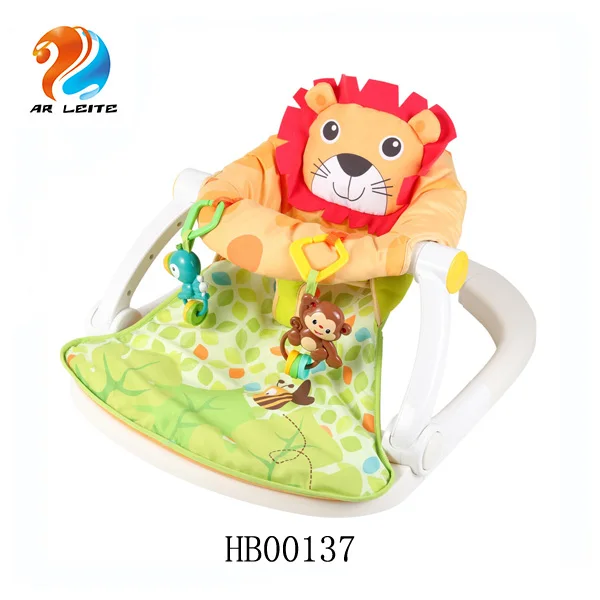 Best selling good quality baby bouncer cheaper baby portable foldable relaxing chair with hanging toys