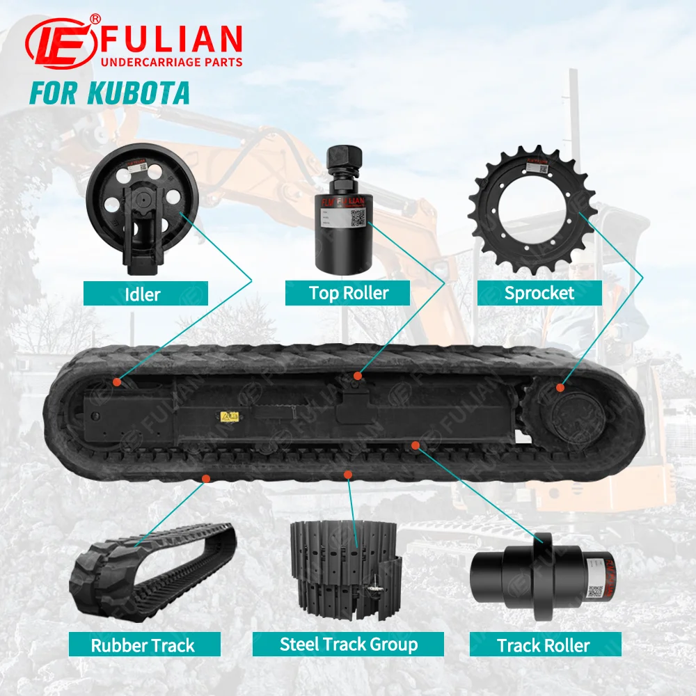 Top Roller KH11 Upper Roller Carrier Roller FOR Kubota Mini Excavator