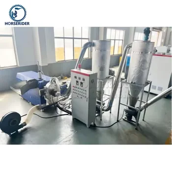 Horserider industrial double shredder machine for Big Blue barrels tray chair tires wood and paper recycling machine