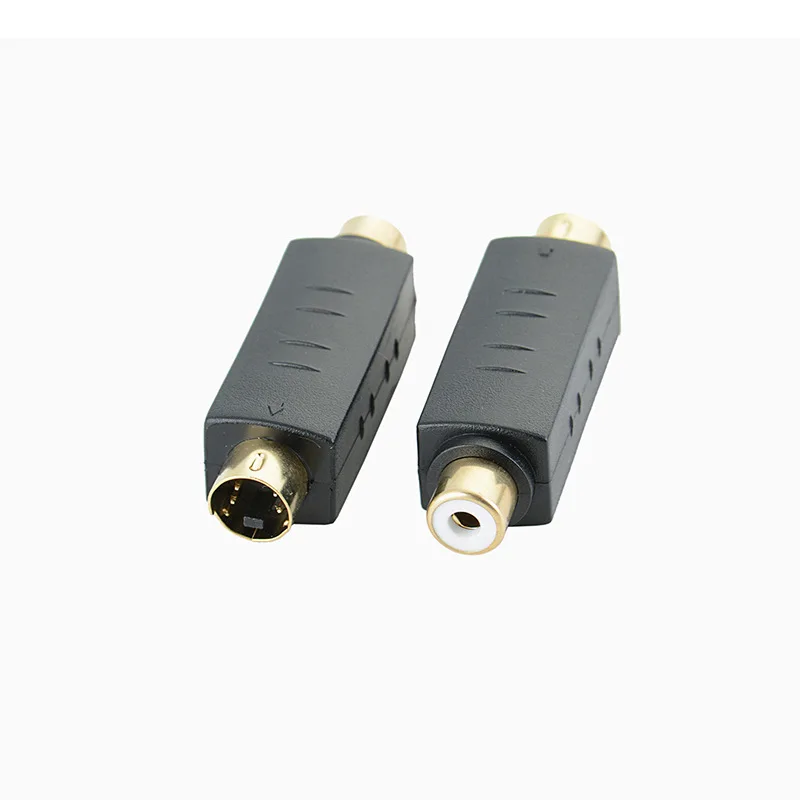 Fashion 4PIN S Video Male To TV RCA AV Female Plug Cable M to F Pin S Video Adapter Cable converter