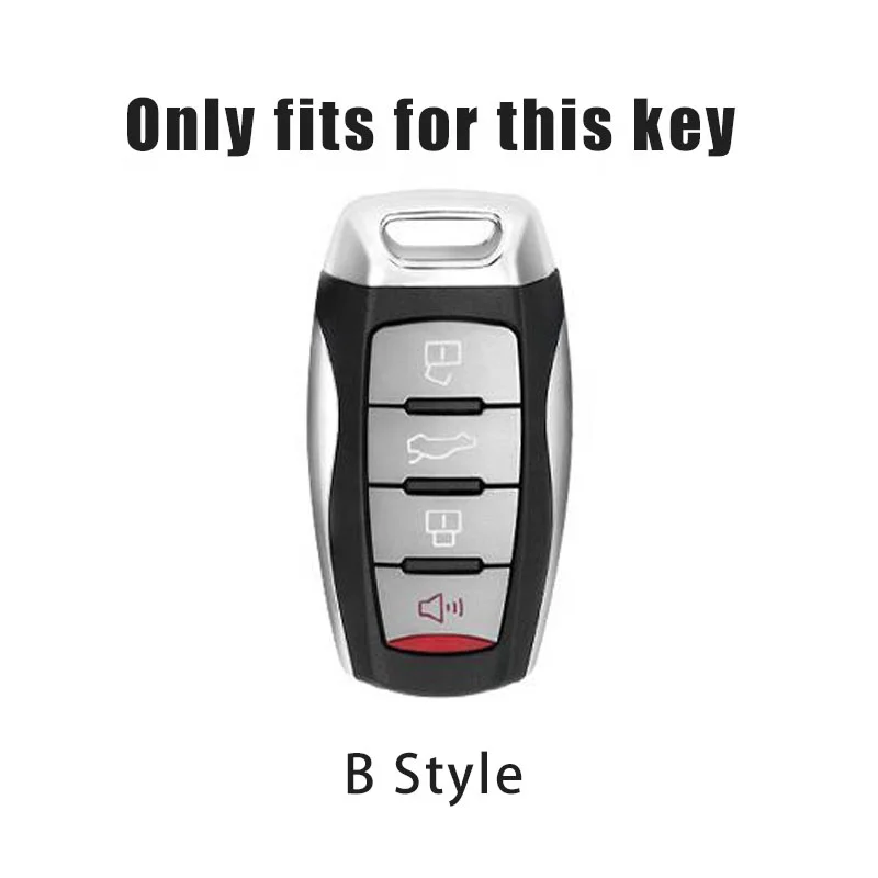Fashion Soft TPU Carbon fiber Car Key Case Cover Keychain For Great Wall Haval/Hover H6 H7 H4 H9 F5 F7 H2S Auto Key Shell Holder